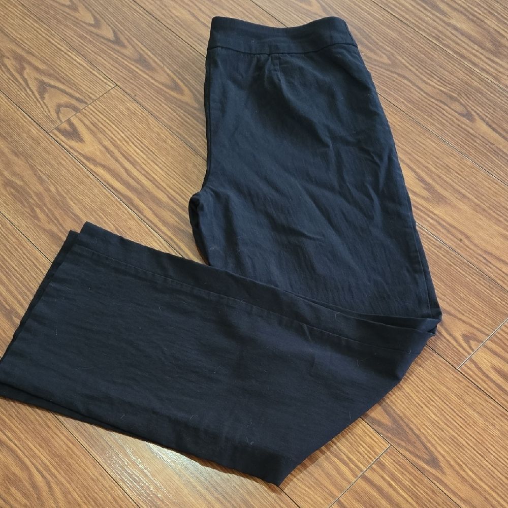 George Black Straight Leg Pants